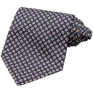 Polo Ralph Lauren Tie Mens Classic Navy Silk Neat Medallion USA Preppy‎ 55.5"x4"